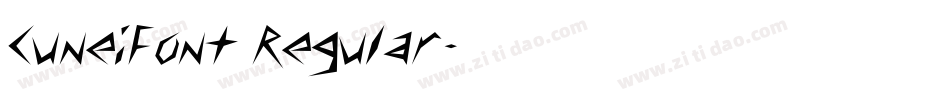 CuneiFont Regular字体转换